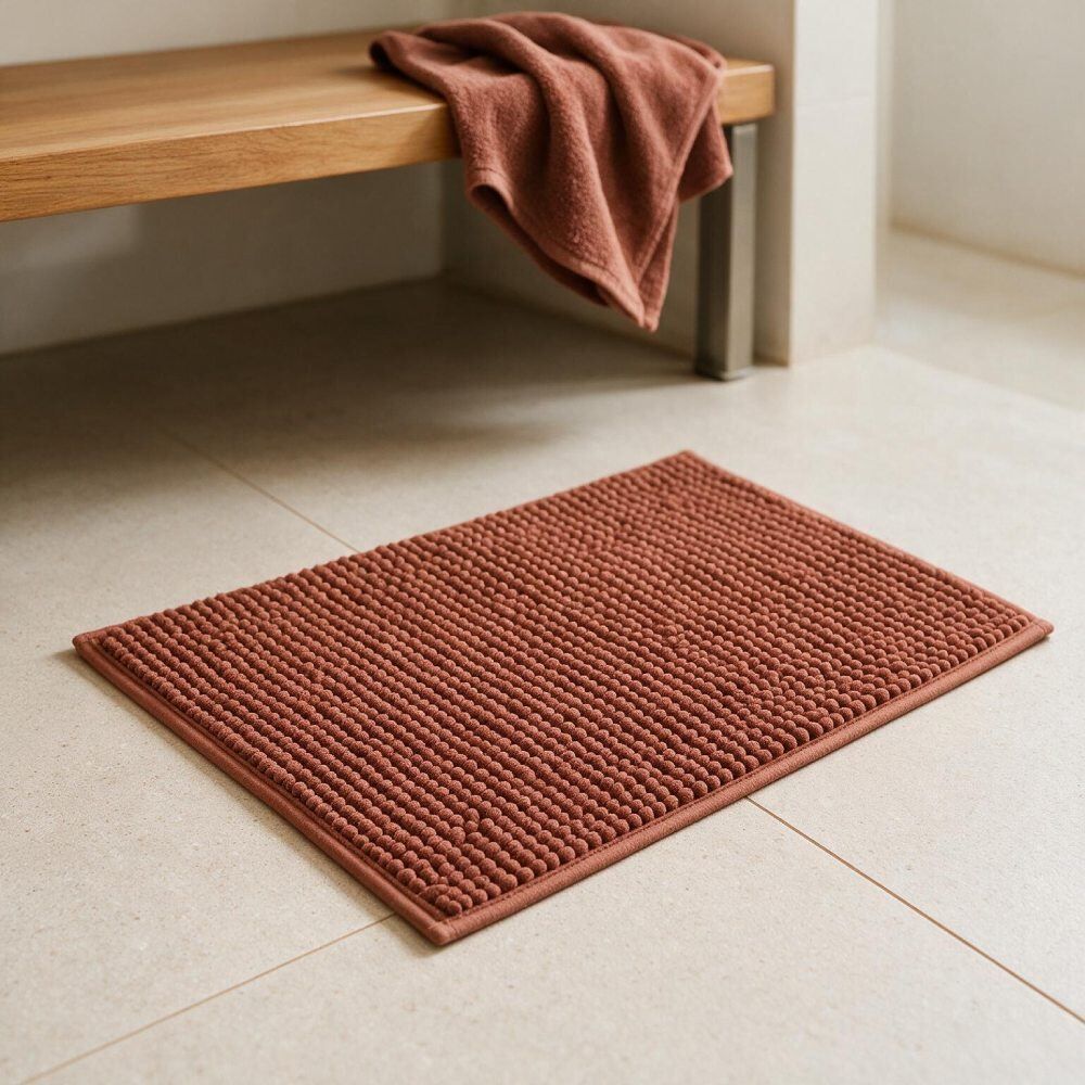 Tapete para Banheiro Madri 40X60cm Havan Casa - Terracota