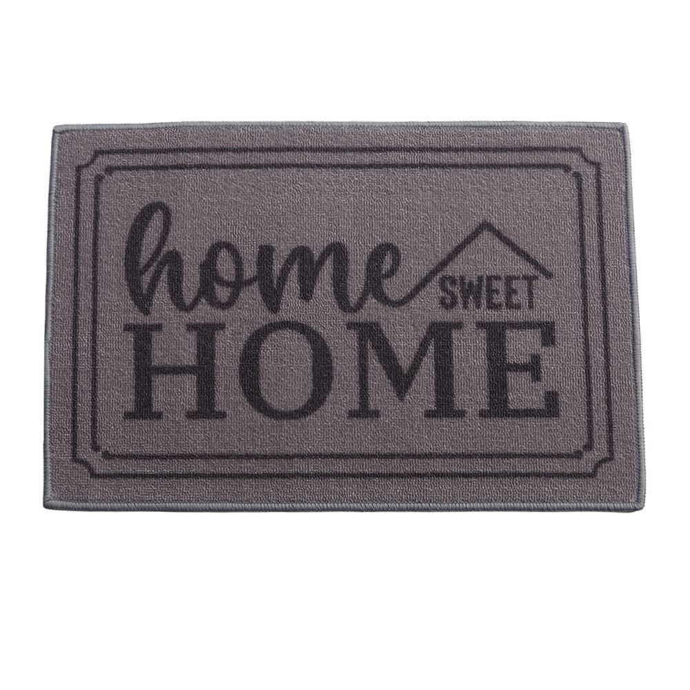 Tapete Capacho de Entrada Divertido 40X60 cm Havan Casa - Home Sweet Home Cinza