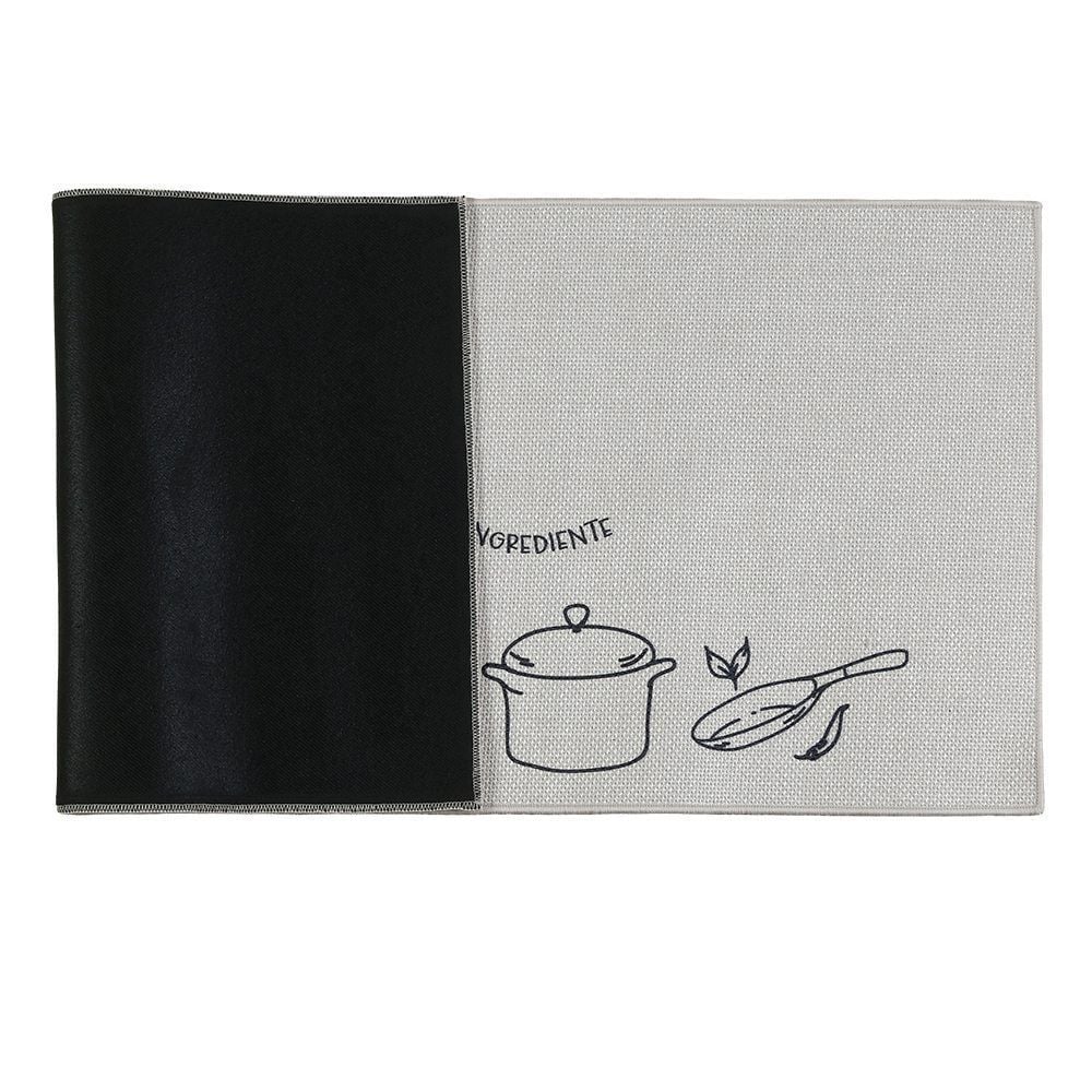 Tapete para Cozinha Nature 53Cm X 1,20M Havan Casa - Cinza C3