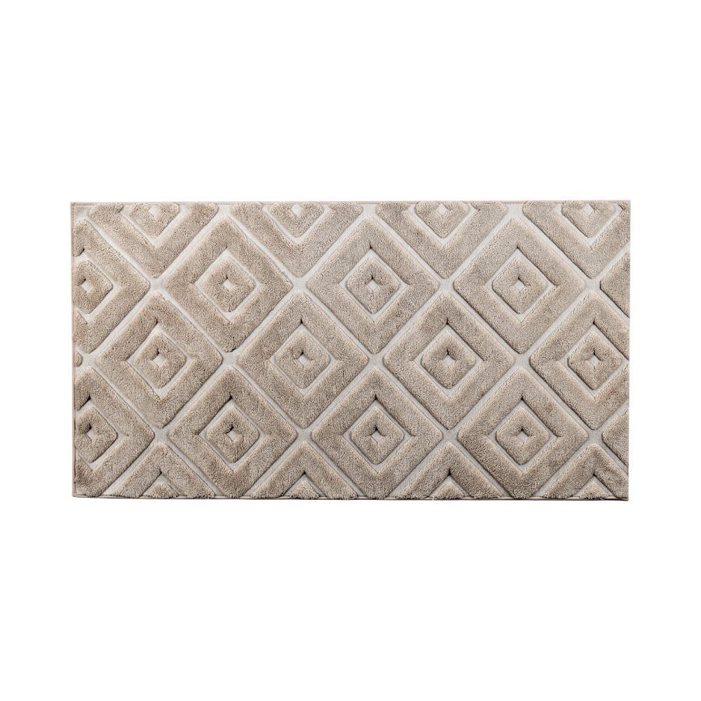 Tapete para Quarto e Sala 80Cm X 1,50M Milano Havan Casa - Bege Losango