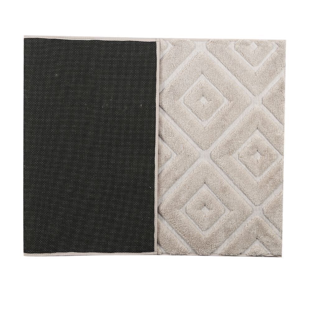 Tapete para Quarto e Sala 80Cm X 1,50M Milano Havan Casa - Bege Losango