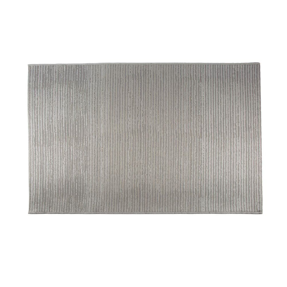 Tapete para Quarto e Sala 1,00 X 1,50M Valência Havan Casa - Cinza e Branco