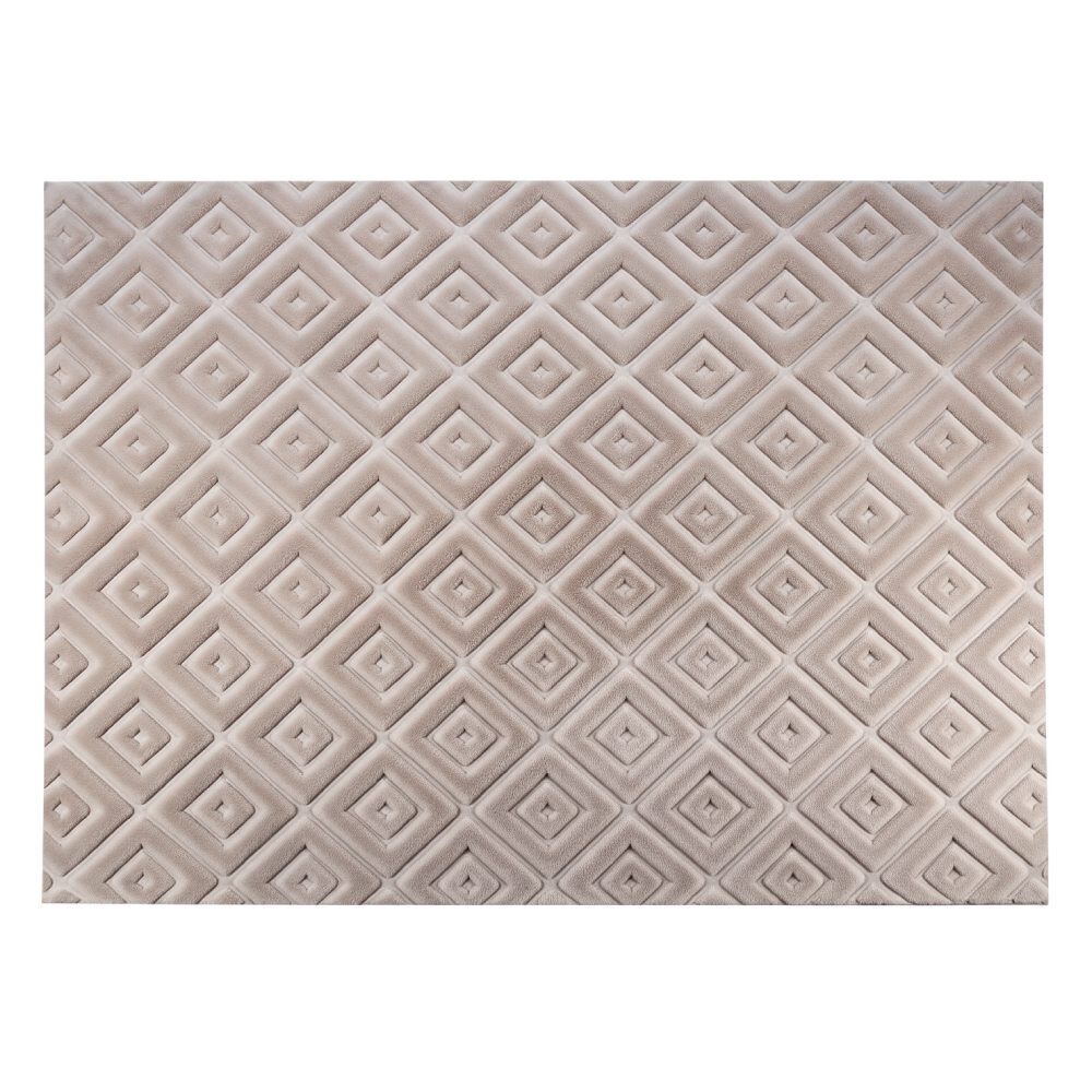 Tapete para Quarto e Sala 2,00X3,00M Milano Havan Casa - Bege Losango