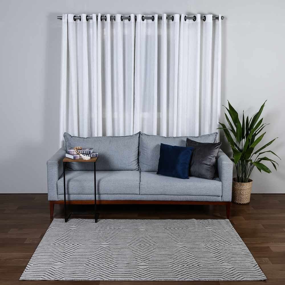 Tapete Para Quarto E Sala Amazonas Sisal 1,40X2,00 Havan - Sisal Prata