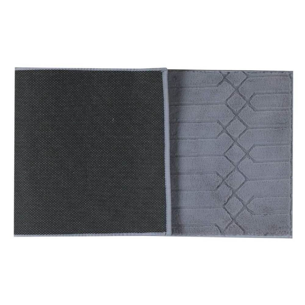 Tapete Passadeira Bellagio 60Cm X 1,80M Havan Casa - Hexágono Chumbo