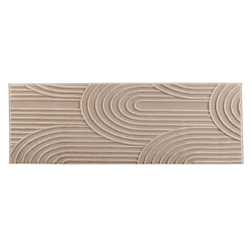 Tapete Passadeira Bellagio 60Cm X 1,80M Havan Casa - Bege Flow