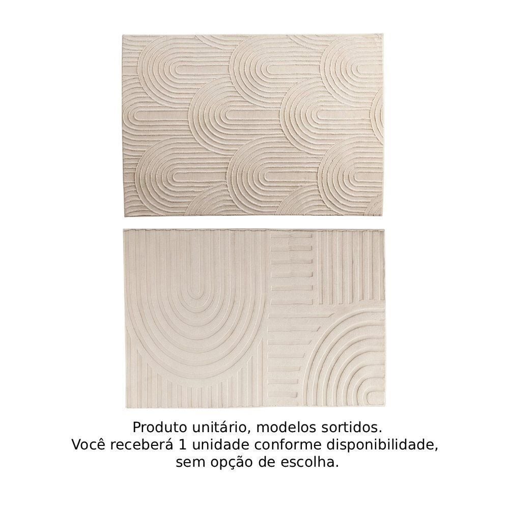 Tapete Passadeira Bellagio 60Cm X 1,80M Havan Casa - Bege Flow