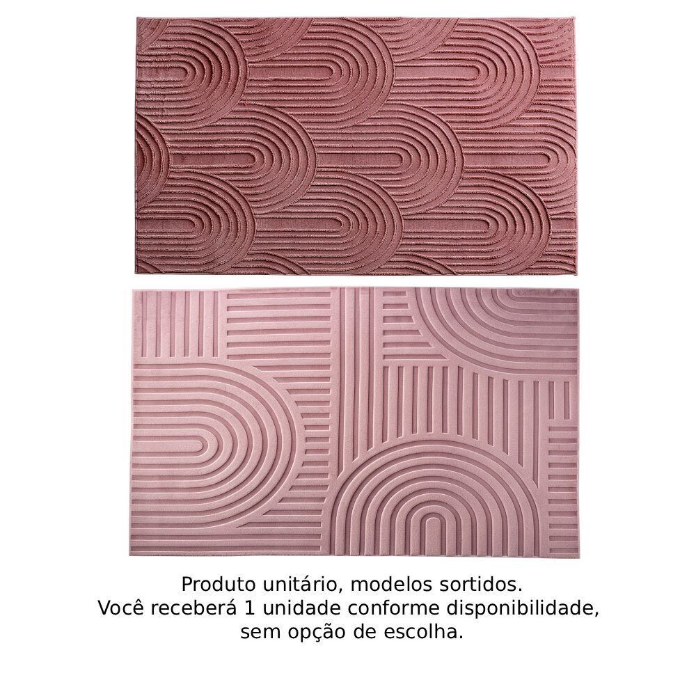 Tapete para Bellagio Quarto e Sala 80Cm X 1,50M Havan Casa - Rosa Flow