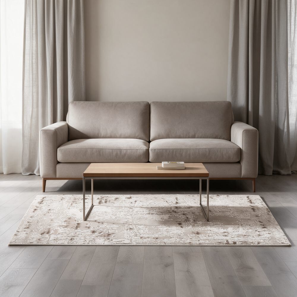 Tapete para Quarto Ou Sala 1,40 X 2,00M Ibiza Havan Casa - Creme Bege