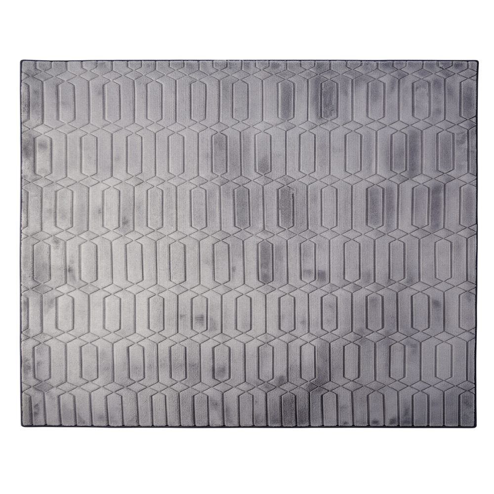 Tapete para Quarto e Sala Bellagio 2,00X2,50M Havan Casa - Hexágono Chumbo