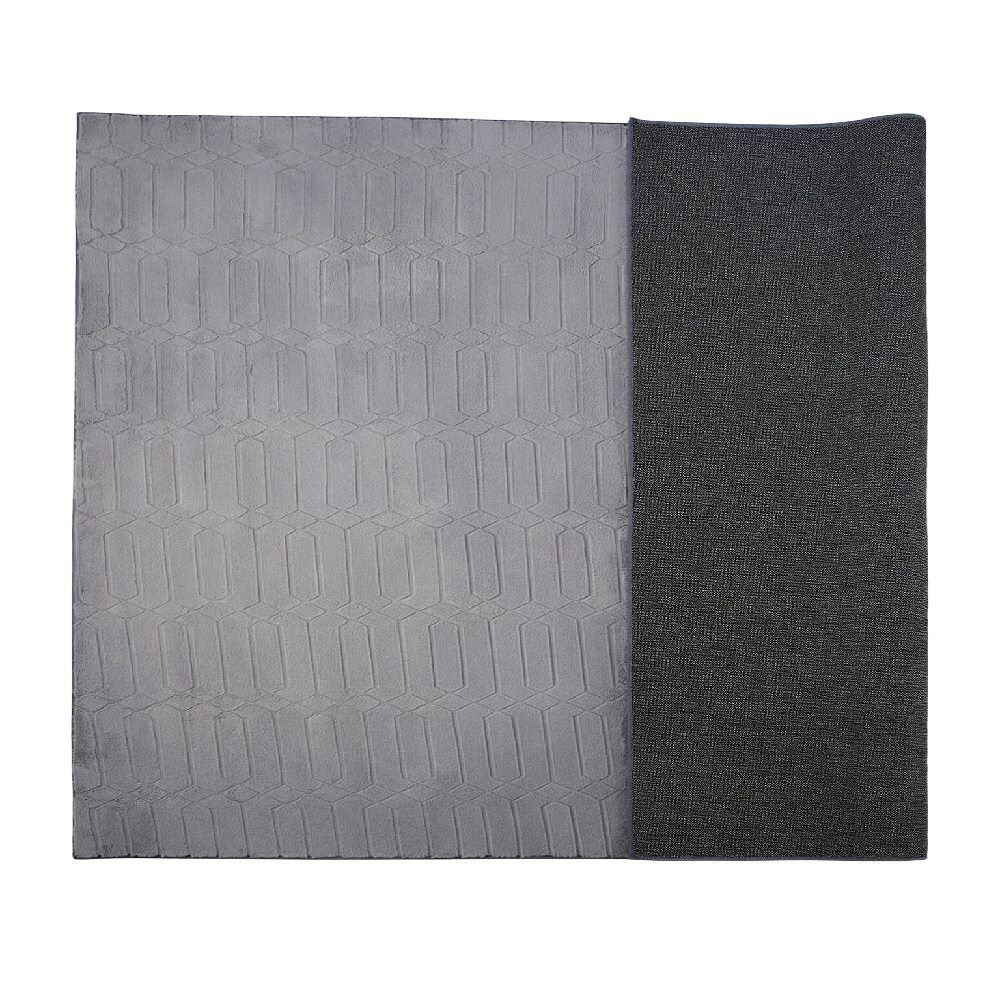 Tapete para Quarto e Sala Bellagio 2,00X2,50M Havan Casa - Hexágono Chumbo