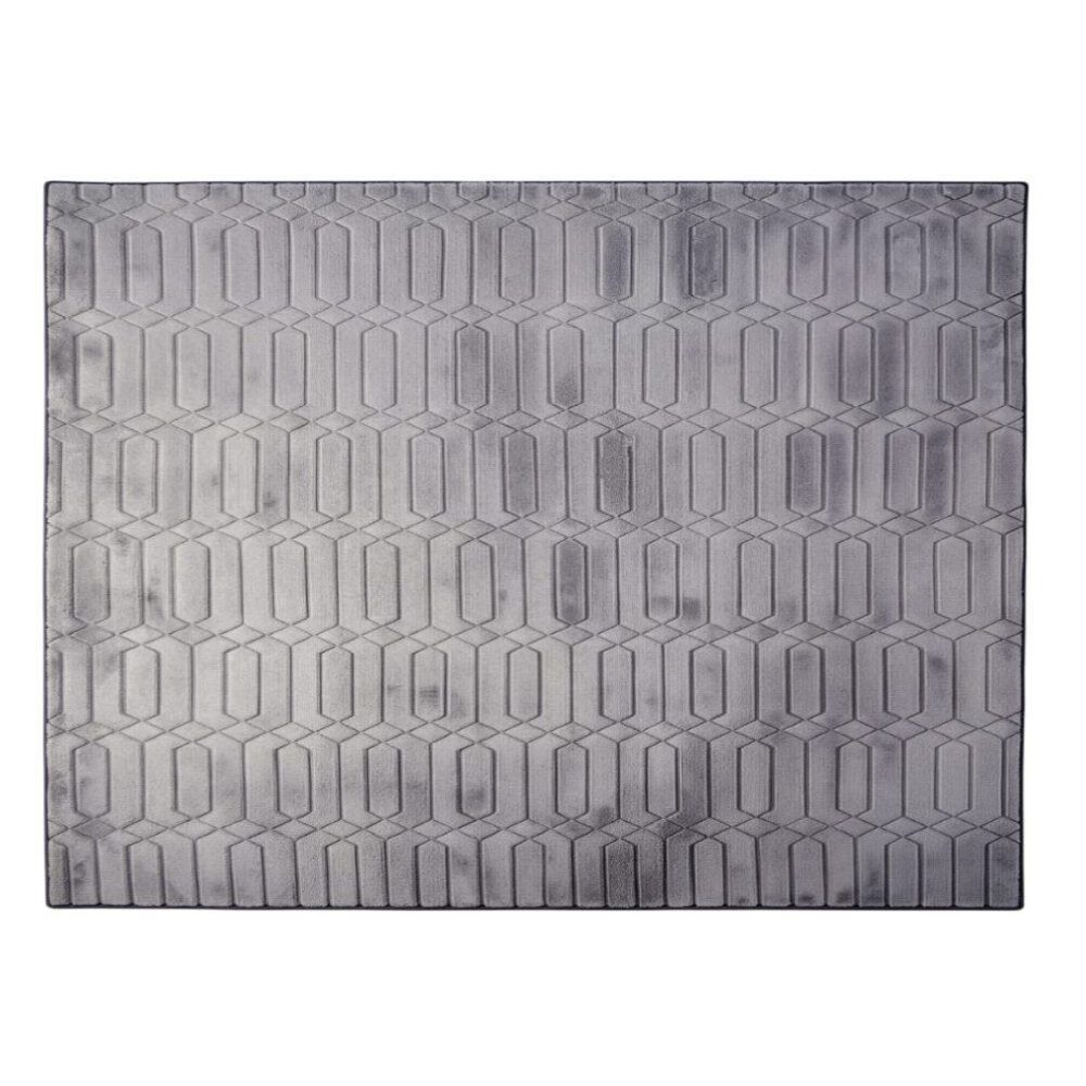 Tapete para Quarto e Sala Bellagio 2,00X3,00M Havan Casa - Hexágono Chumbo