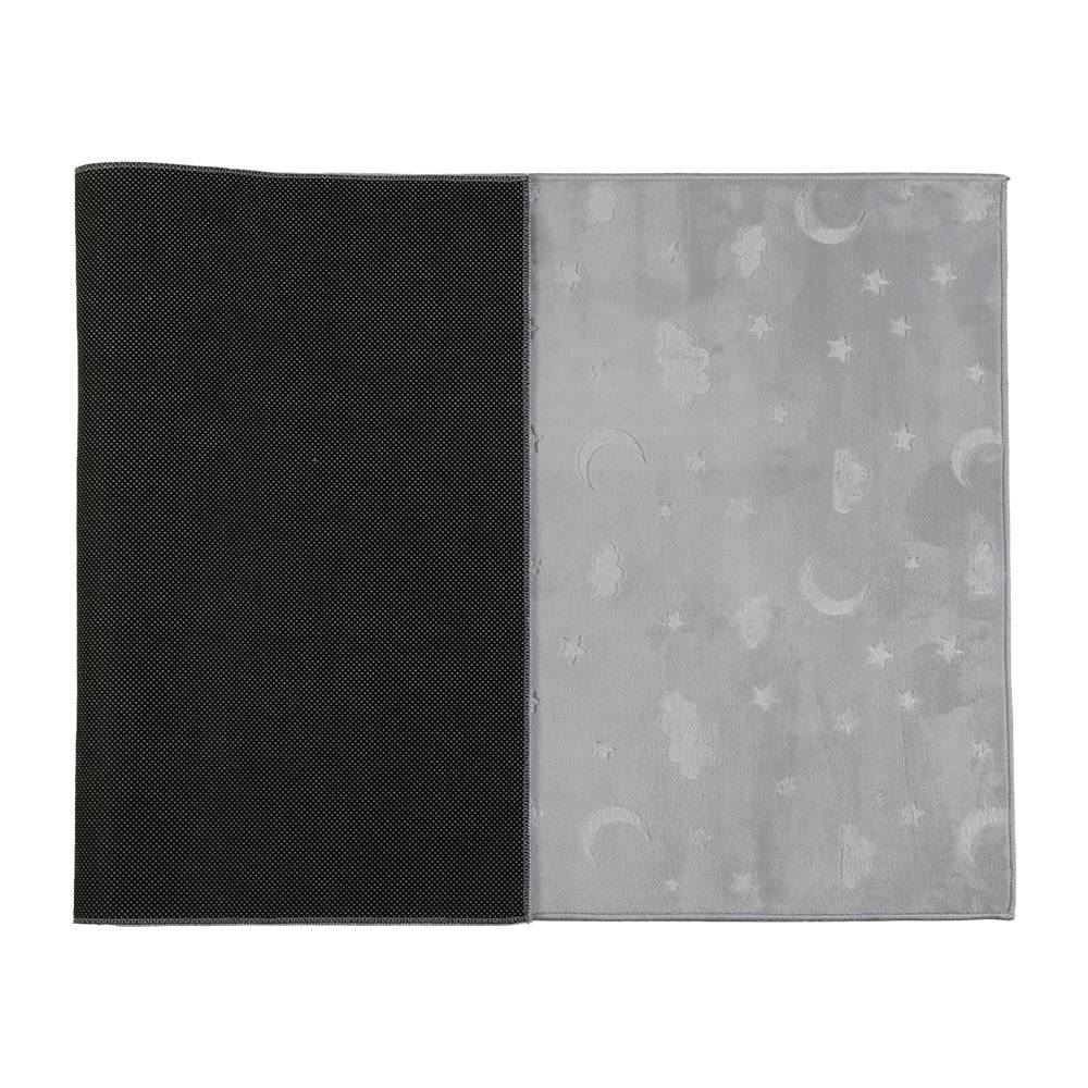 Tapete Passadeira 80Cm X 1,50M Luna Havan Casa - Cinza Estrela
