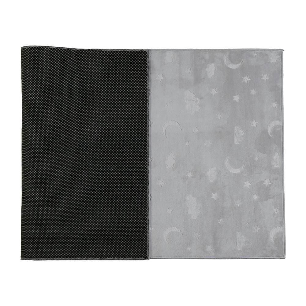 Tapete Passadeira 80Cm X 1,50M Luna Havan Casa - Cinza Estrela