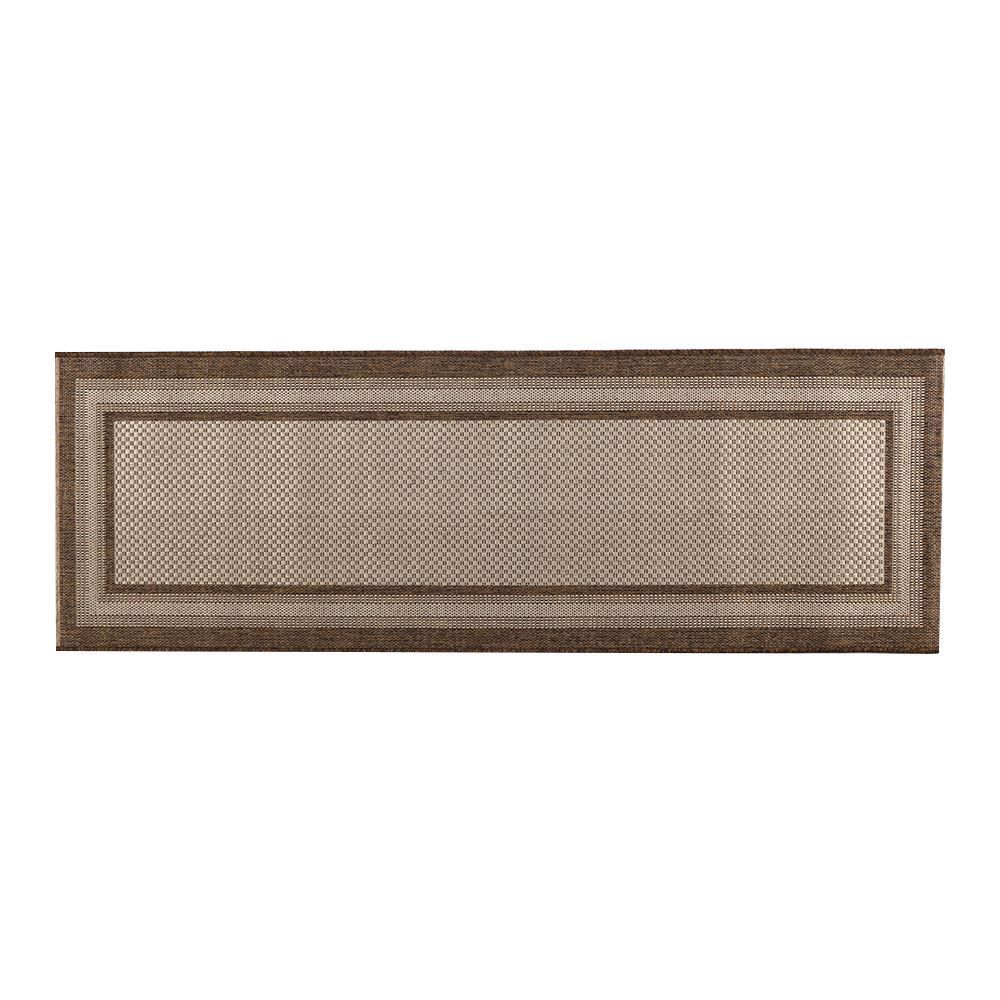 Tapete Passadeira 66X200 Cm Cancun Sisal Havan Casa - Bordas Marrom