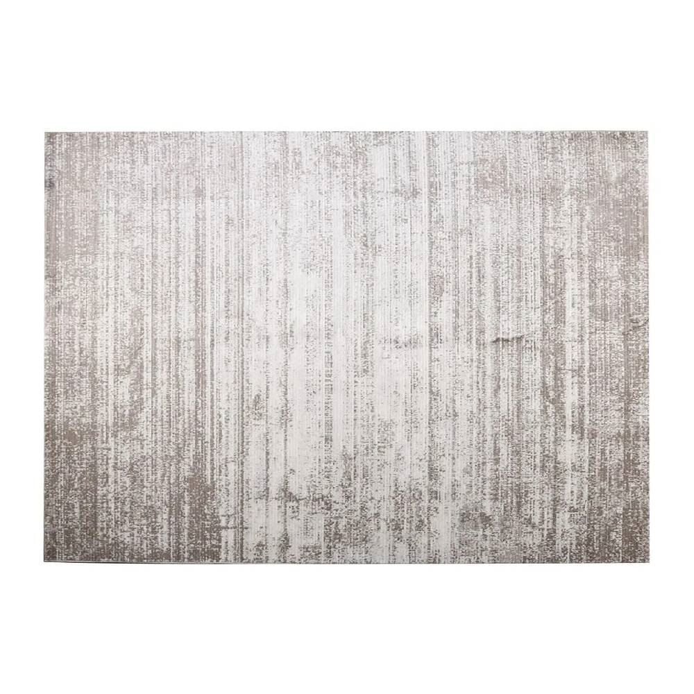 Tapete Para Quarto E Sala 1,40X2,00 M Platinium Havan Casa - Listras Cinza E Bege