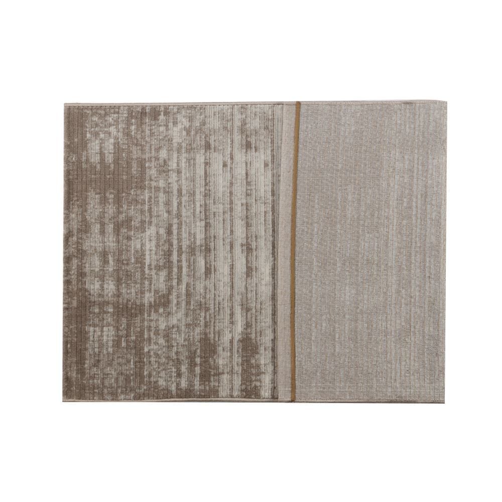 Tapete Para Quarto E Sala 80X150 Cm Platinium Havan Casa - Cinza E Bege