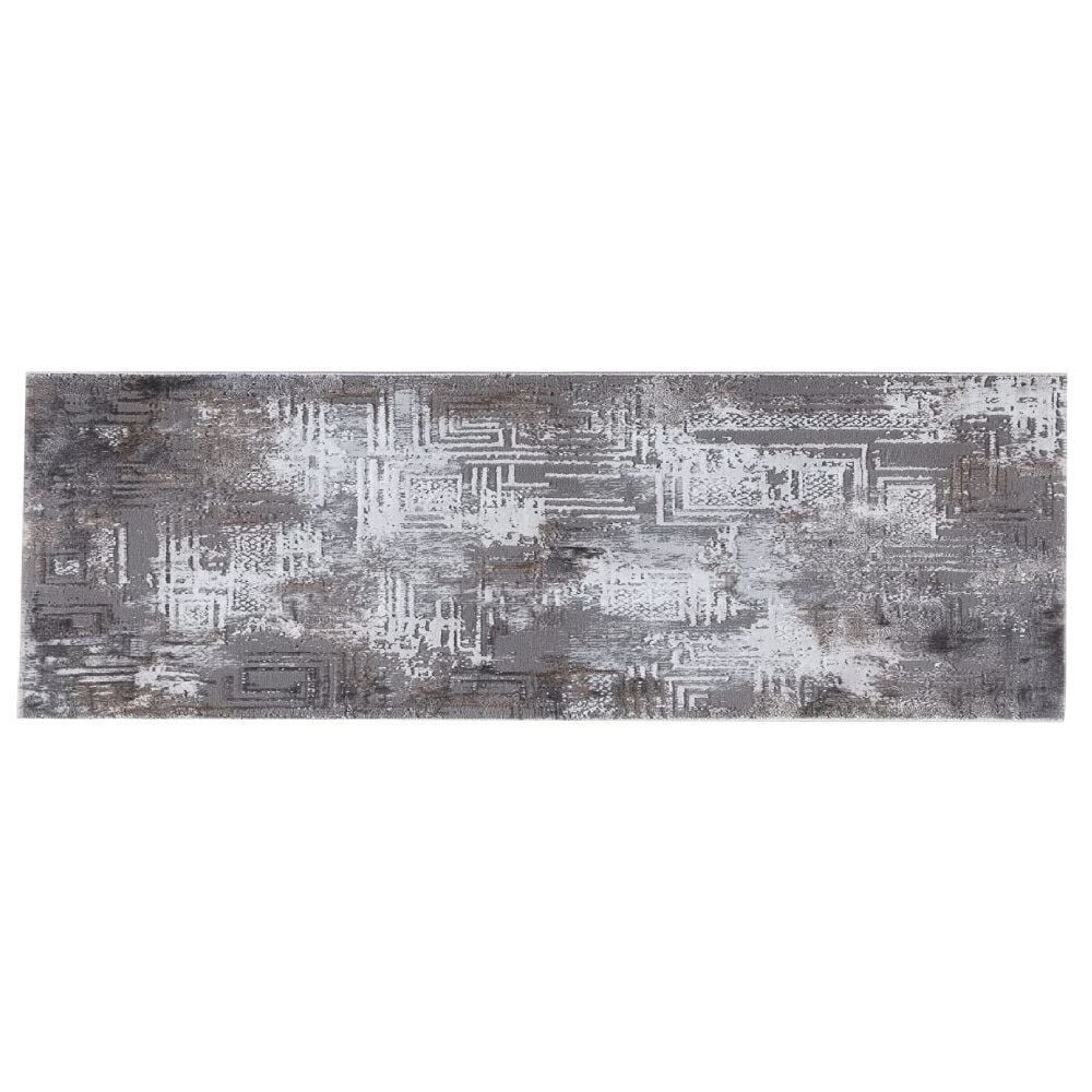 Tapete Passadeira Toscana 80Cm X 1,50M Havan Casa - Cinza Bege