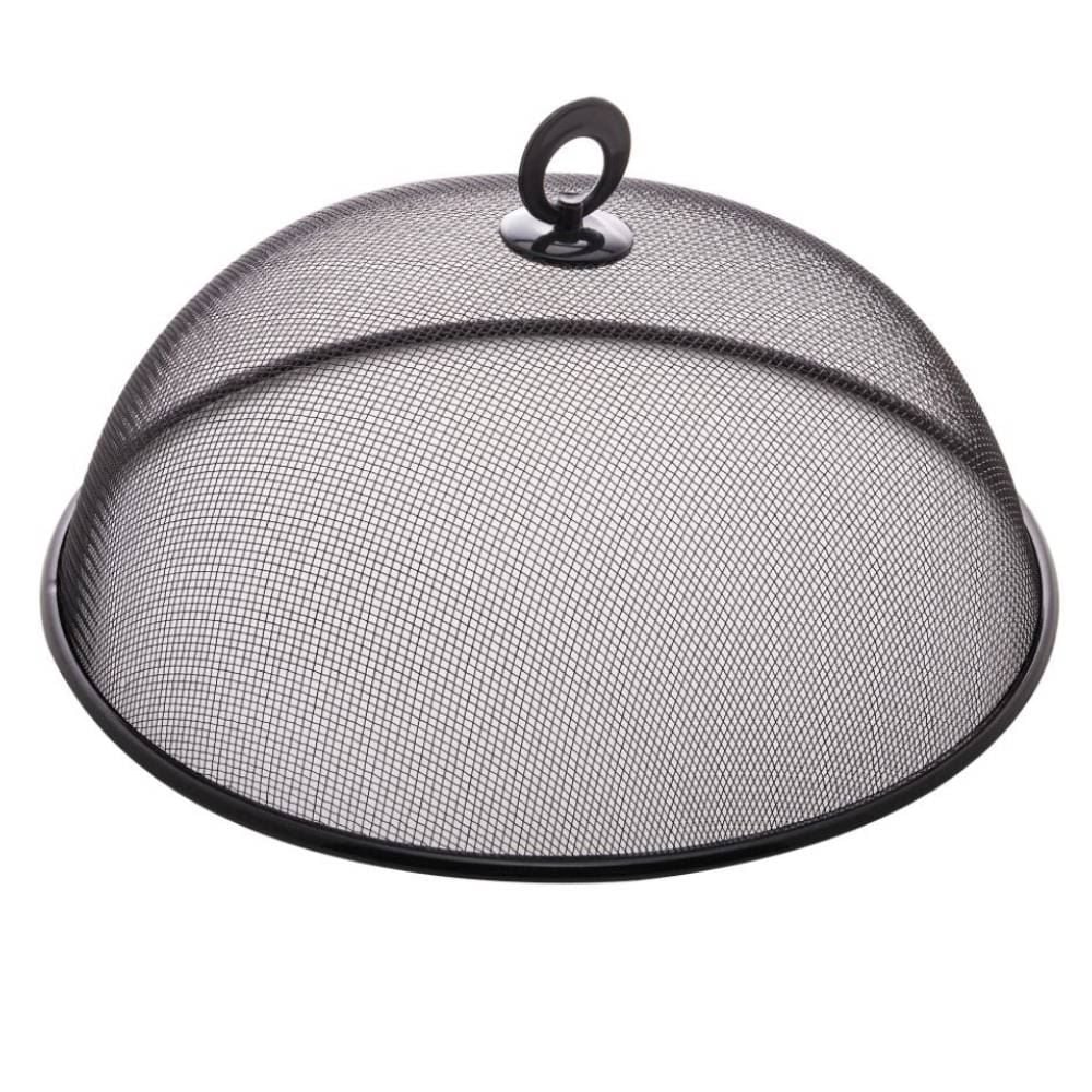 Tela Protetora De Alimentos Redonda 35Cm Lyor - Preta