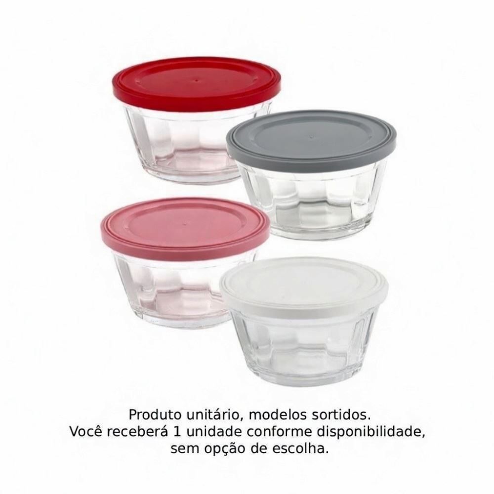 Tigela Americano com Tampa Nadir 600Ml - Cores Sortidas