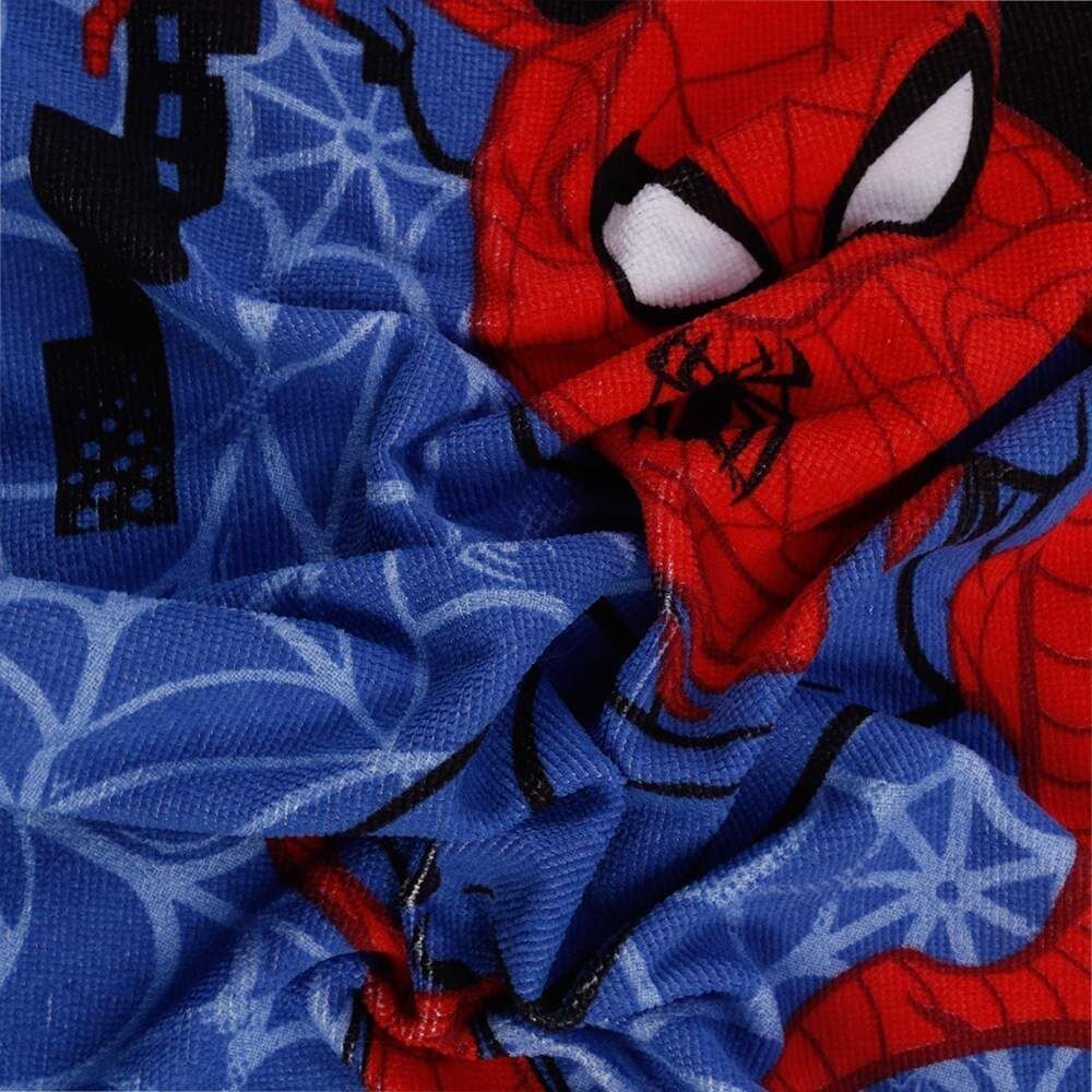 Toalha de Praia Aveludada Infantil Homem Aranha Lepper - Azul