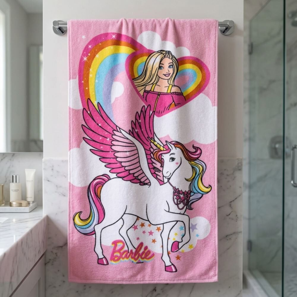 Toalha de Banho Infantil Lepper - Barbie