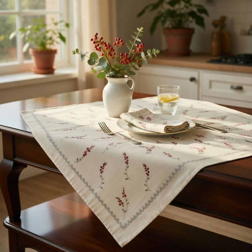 Toalha Centro de Mesa 78Cm X 78Cm Clean Döhler - Buque Vintage