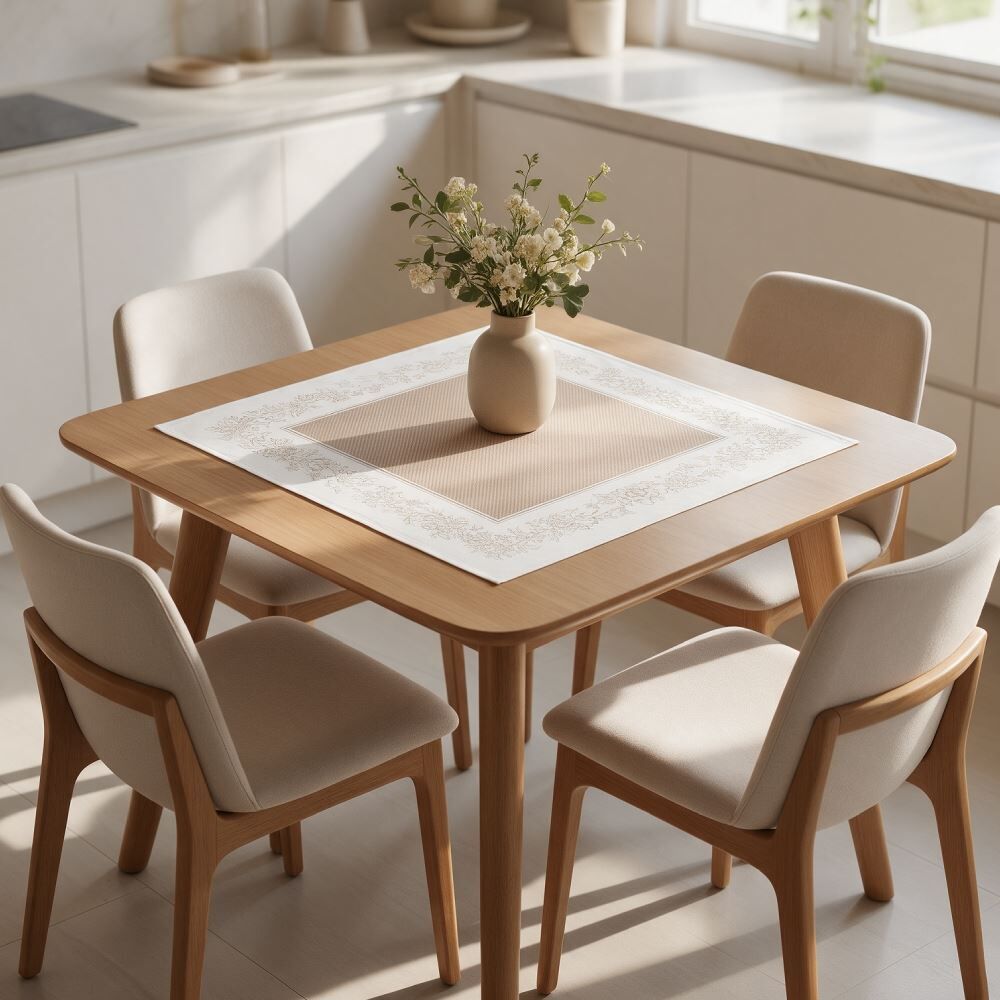 Toalha Centro de Mesa 78X78cm Clean Döhler - Serena