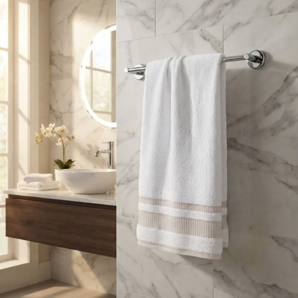 Toalha de Banho 70Cm X 1,40M Valência Havan Casa - Branco