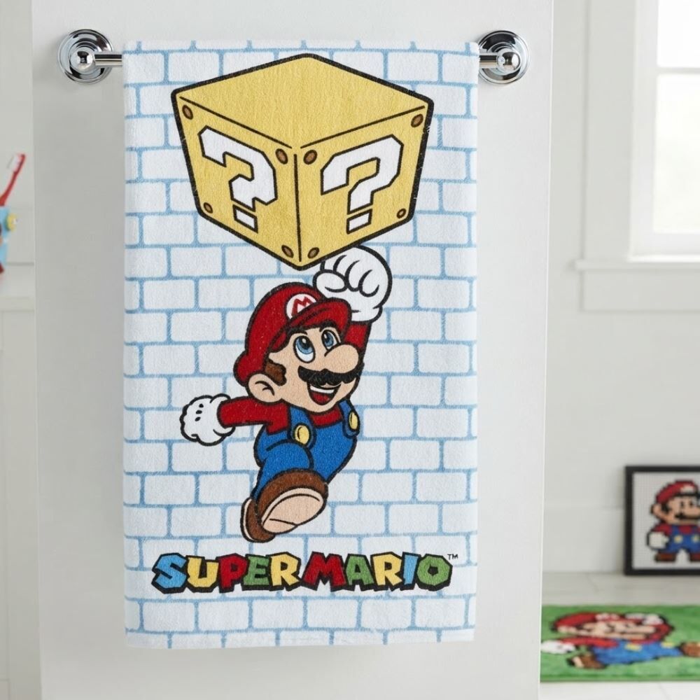Toalha de Banho Felpuda Infantil Lepper - Super Mario