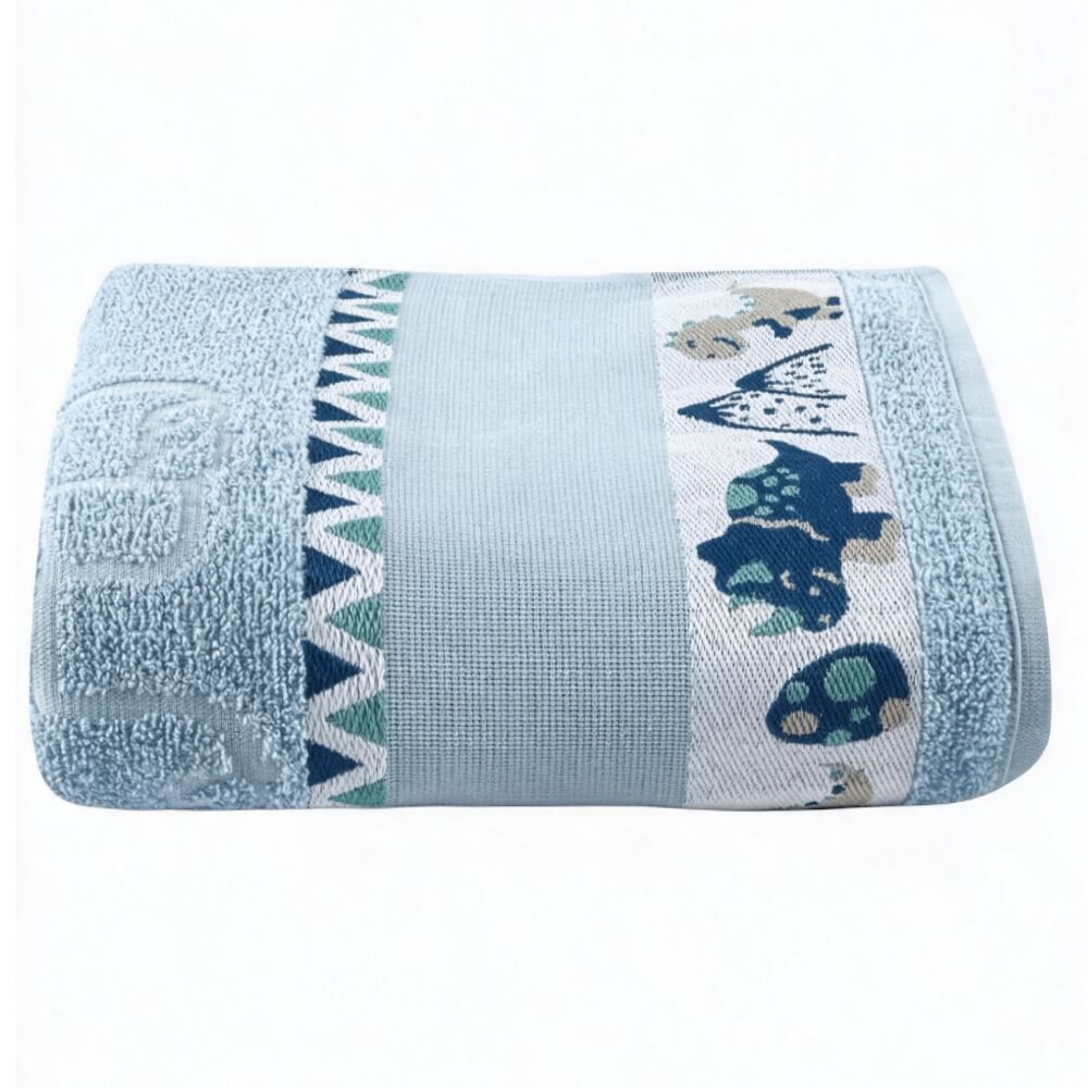 Toalha de Banho Infantil Funny Havan Kids - Dino Azul