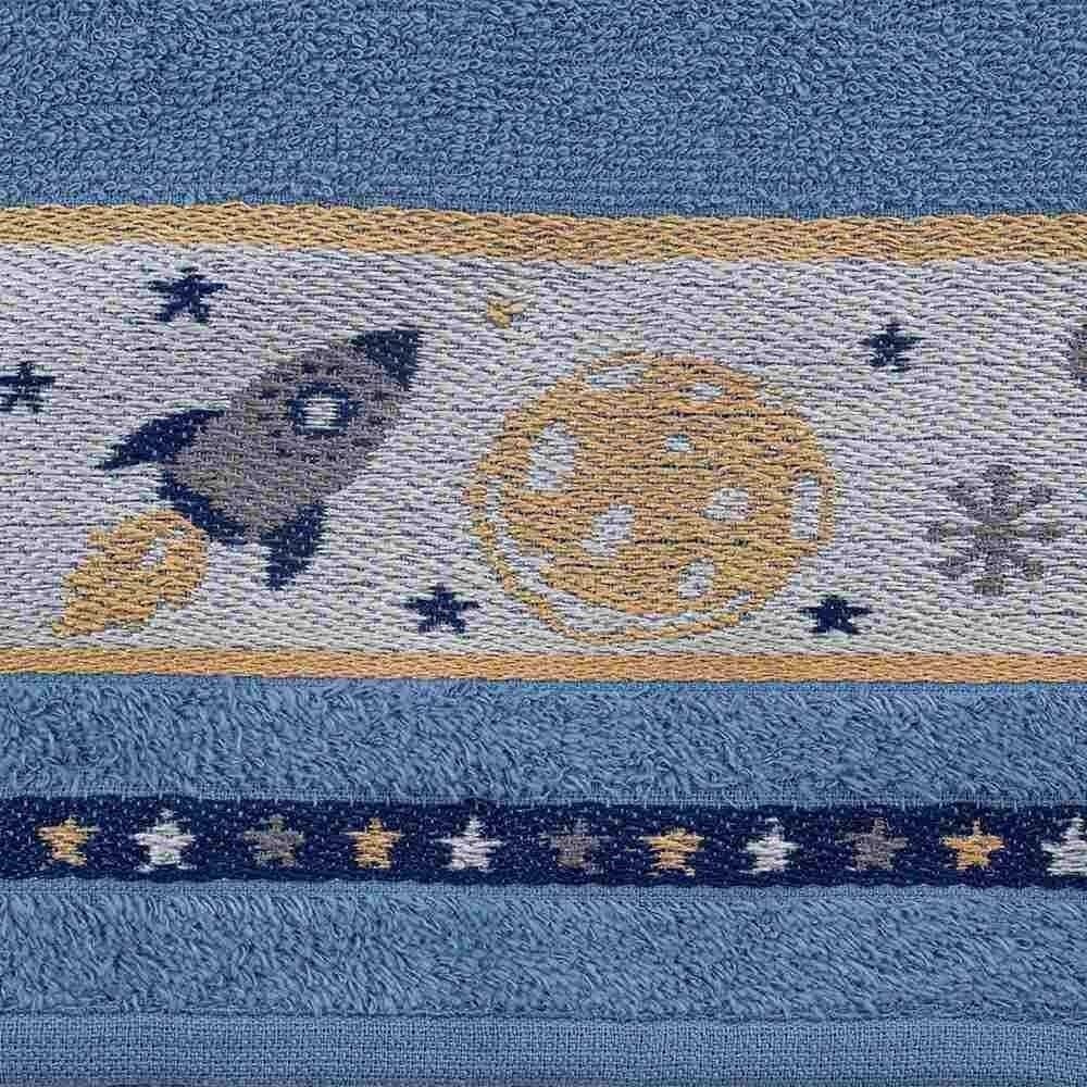 Toalha de Banho Infantil 68X1,10M Havan Kids - Galáxia Azul