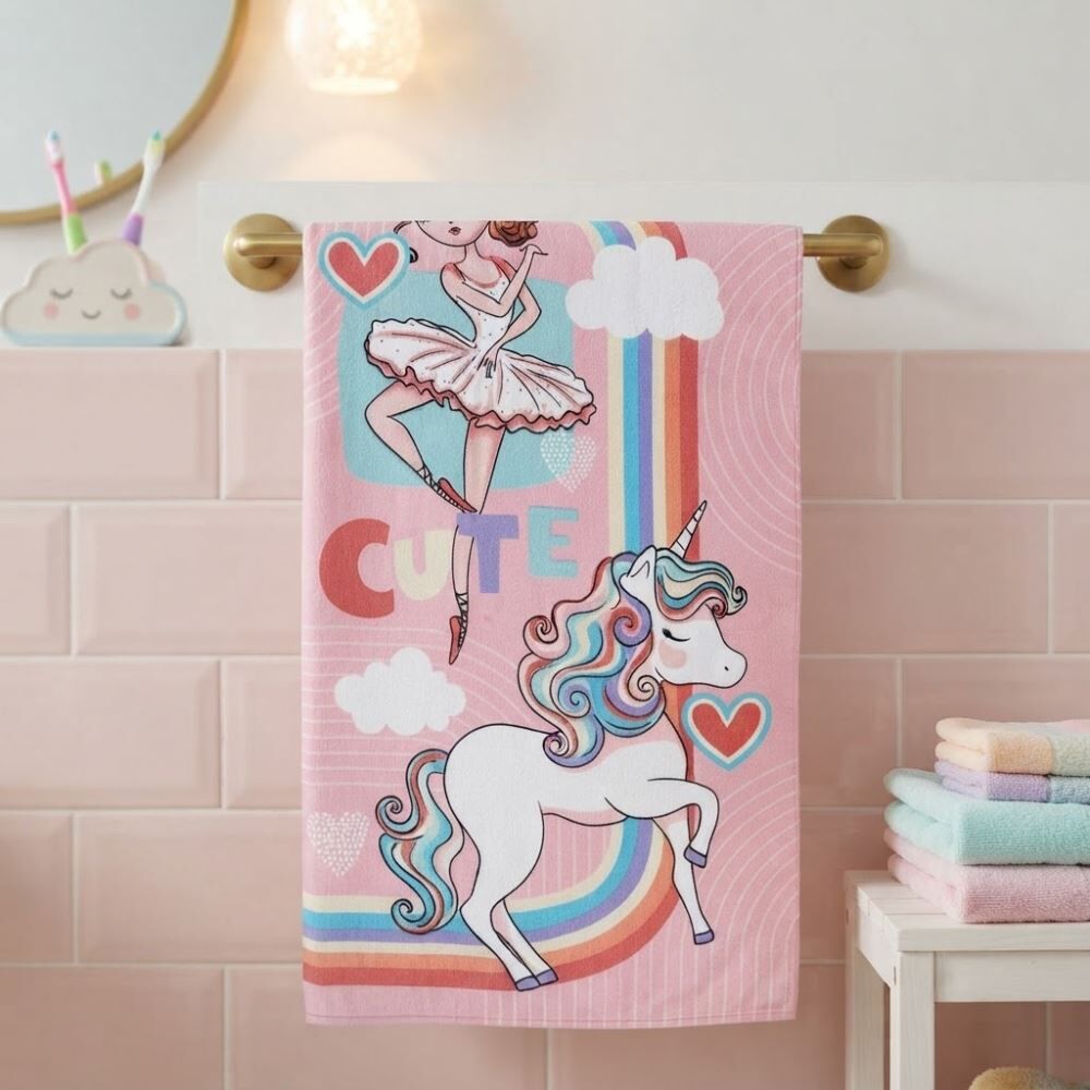 Toalha de Banho Infantil 100% Algodão Felpuda Estampada Havan Kids - Fantasia
