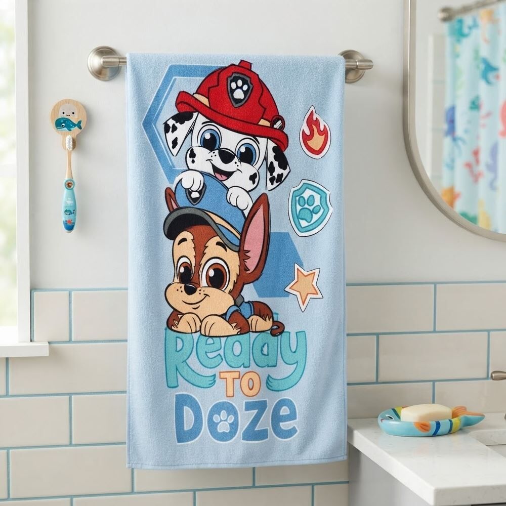 Toalha de Banho Infantil 100% Algodão Patrulha Canina Havan Kids - Estampada