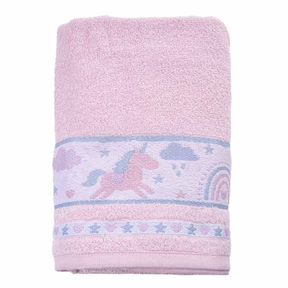 Toalha de Banho Infantil Havan Kids - Unicórnio Rosa