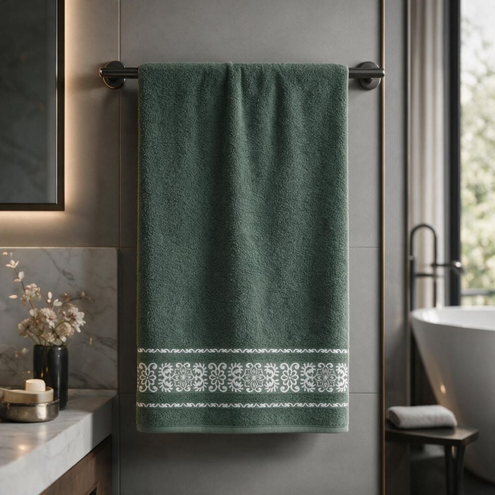 Toalha de Banho Lis 100% Algodão Havan Casa - Verde Bambu