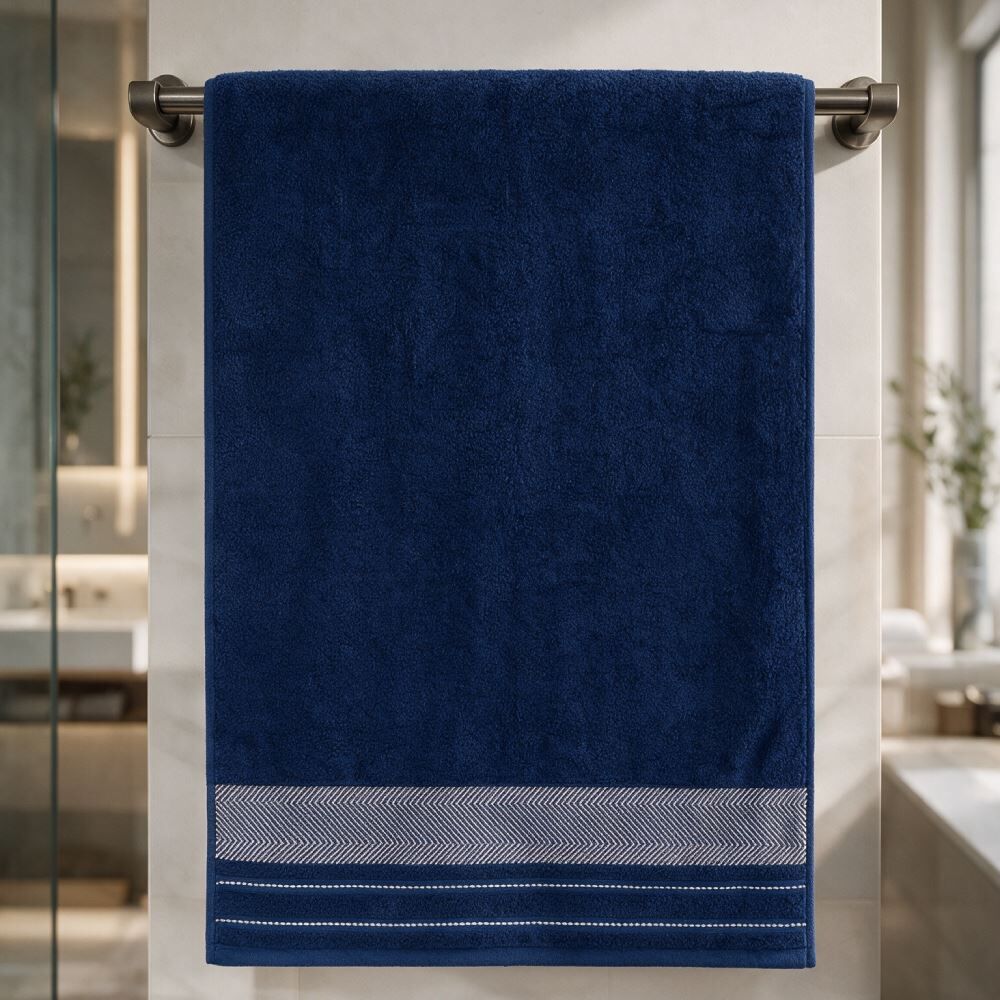Toalha Super Banho 100% Algodão Lisboa Havan Casa - Azul Naval