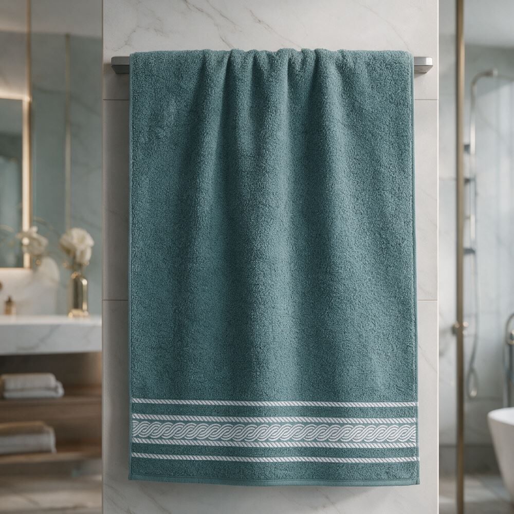 Toalha de Banho 100% Algodão Napole Havan Casa - Verde Ingles