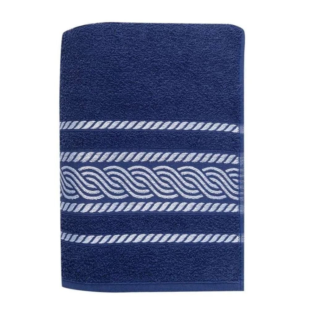 Toalha de Banho 100% Algodão Napole Havan Casa - Azul Marinho