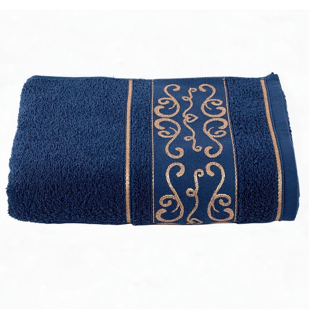 Toalha de Banho 100% Algodão Napole Havan Casa - Azul Noite