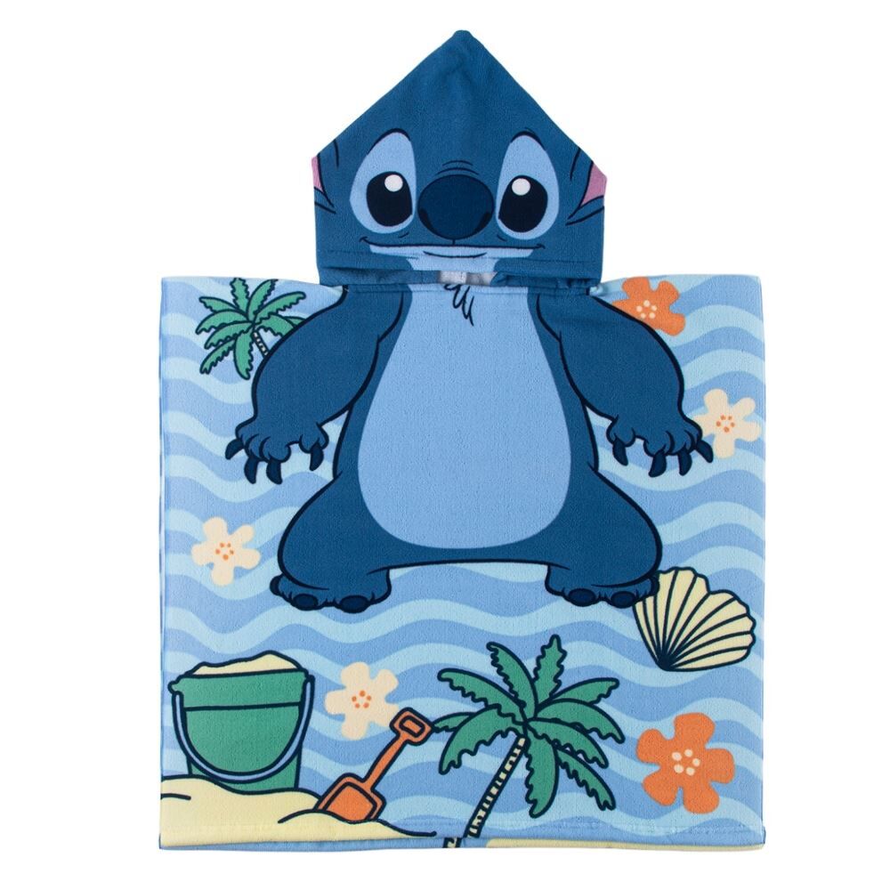 Toalha de Banho Poncho Infantil Disney 60X120 cm - Stitch