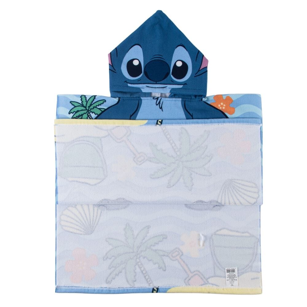 Toalha de Banho Poncho Infantil Disney 60X120 cm - Stitch