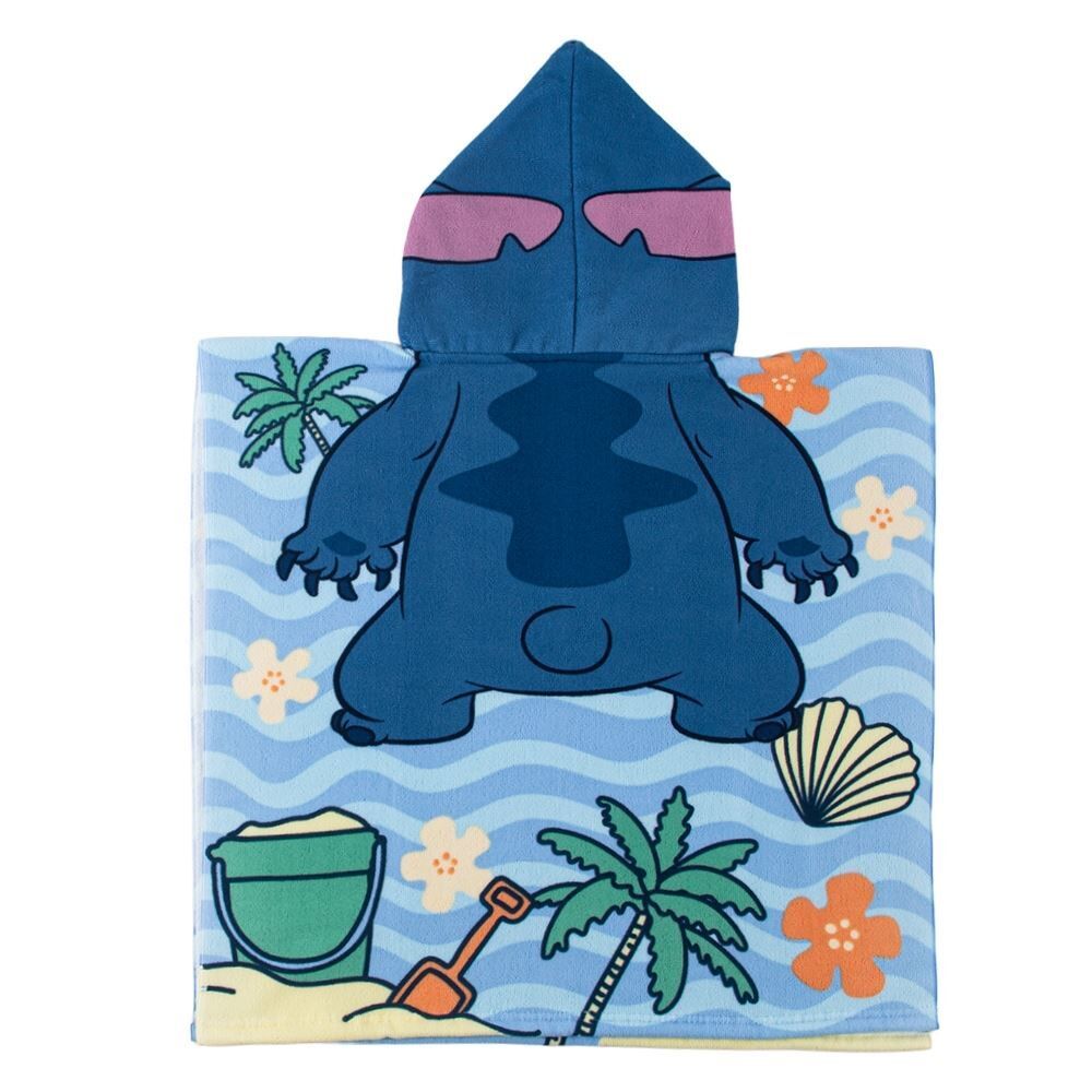 Toalha de Banho Poncho Infantil Disney 60X120 cm - Stitch