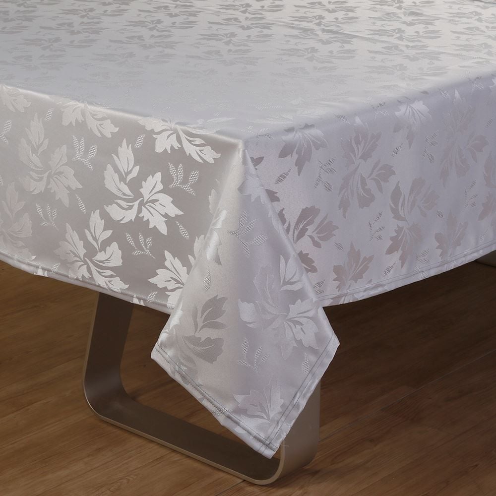 Toalha de Mesa 1,35M X 1,35M Elegance Havan Casa - Folhas Cinza