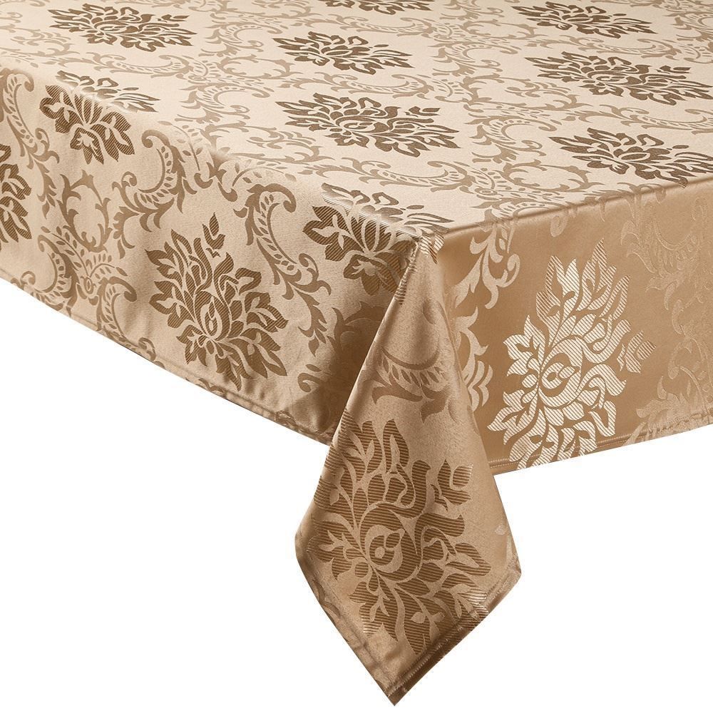 Toalha de Mesa 1,35M X 2,10M Elegance Havan Casa - Arabesco Kaki