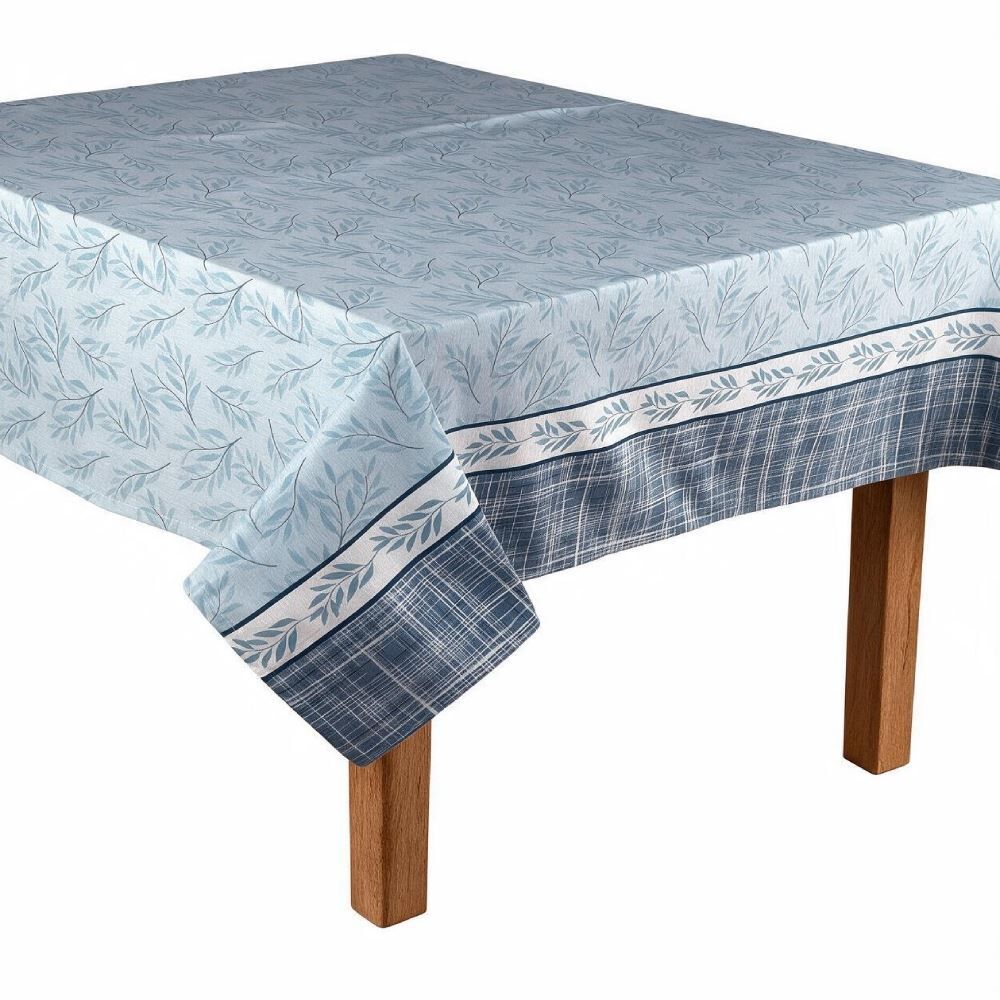 Toalha de Mesa 1,40 X 2,10M Havan Casa by Lepper - Folhas Azuis