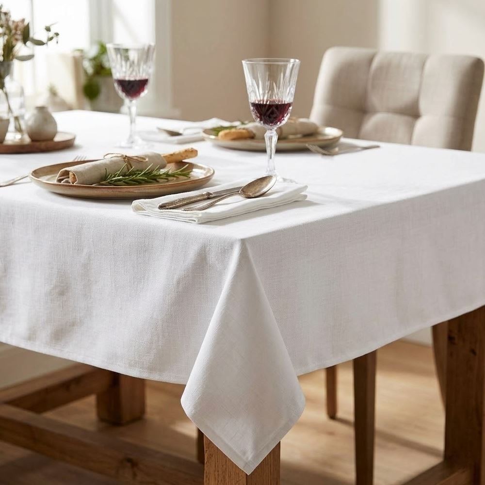 Toalha de Mesa 1,40X1,40 m Sienna Havan Casa - Branco
