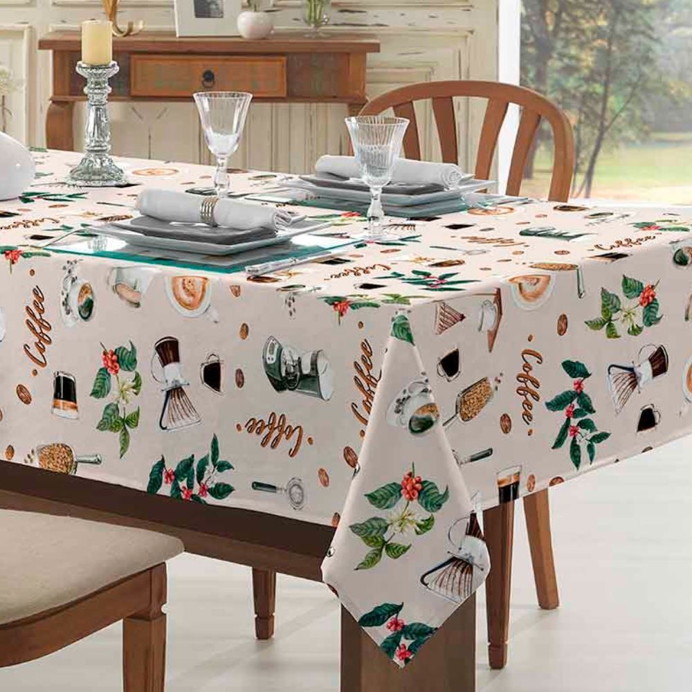 Toalha de Mesa 1,40X2,10M Clean Renova Döhler - Café Brasil
