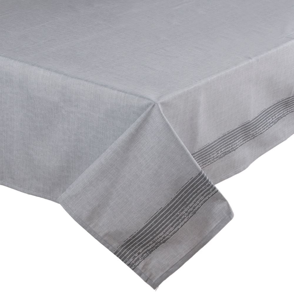 Toalha de Mesa 1,40 X 2,10M Clean Döhler - Listra Cinza