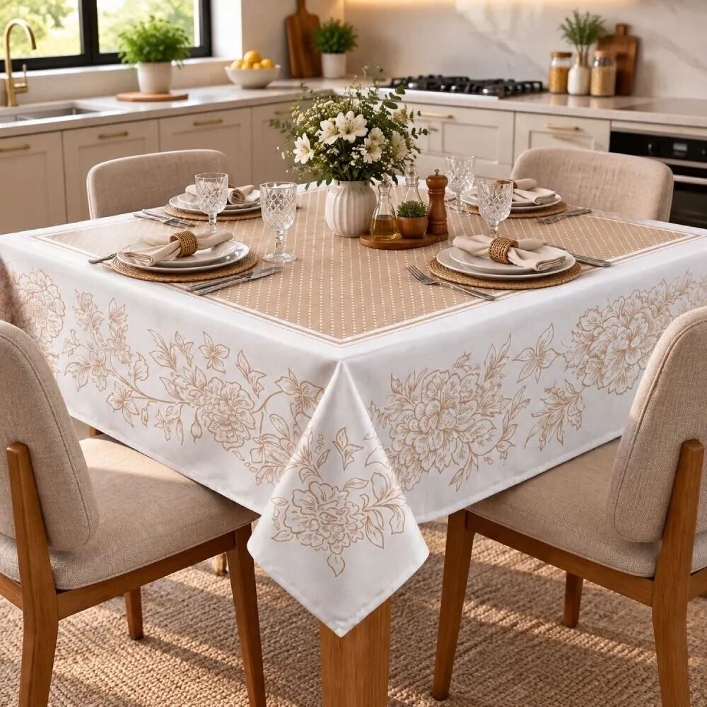Toalha de Mesa Retangular 1,40X2,10M Clean Döhler - Serena
